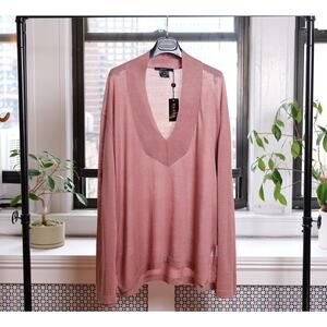 Gucci Vintage Pink Halter Neck Jumper Sweater Top (Size M)